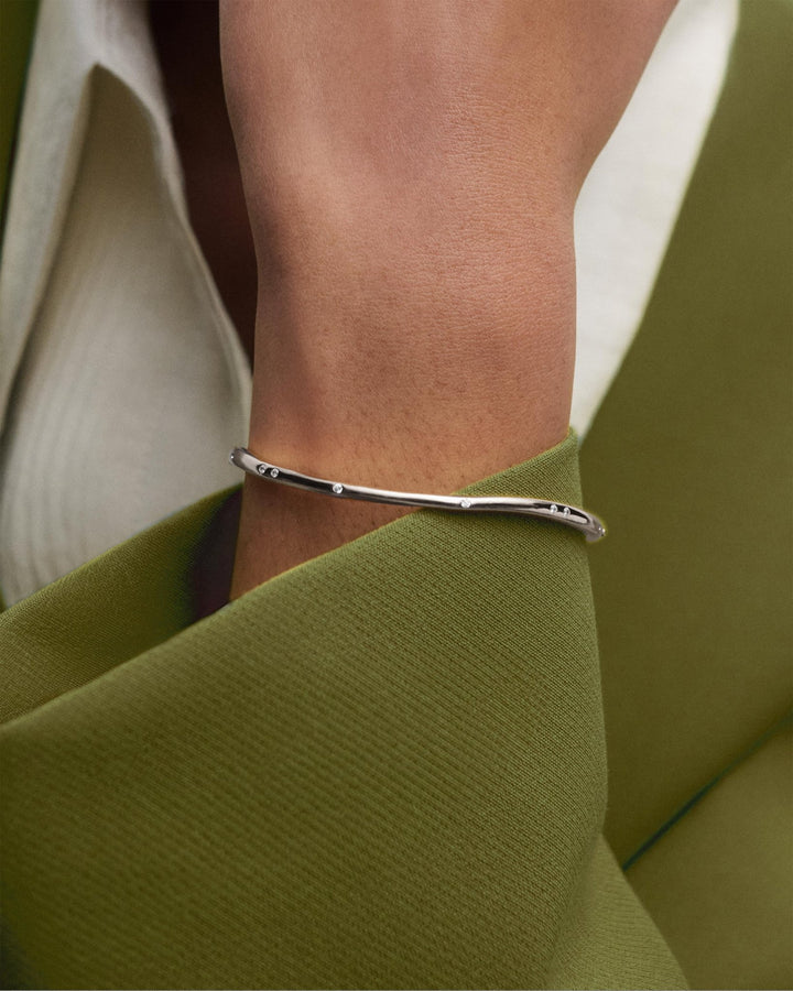 Pdpaola Silver Air with Zirconia Bangle - MococoPDPAOLAPU02-999-SBangle