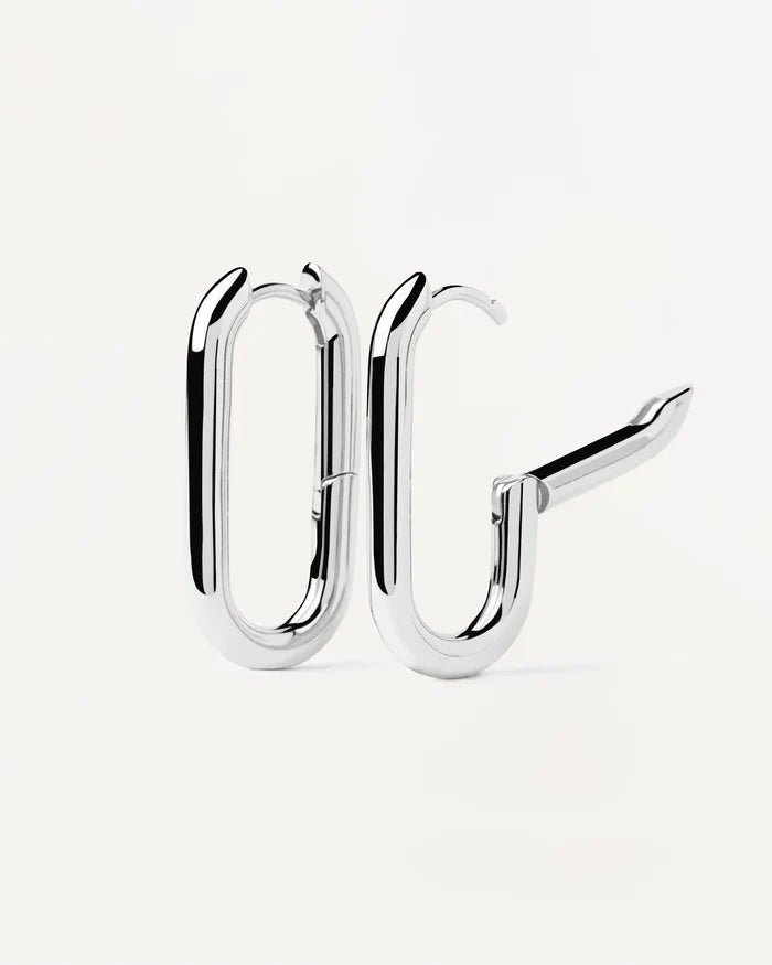 PDPAOLA Silver Beat Hoop Earrings - MococoPDPAOLAAR02 - 923 - UEarrings