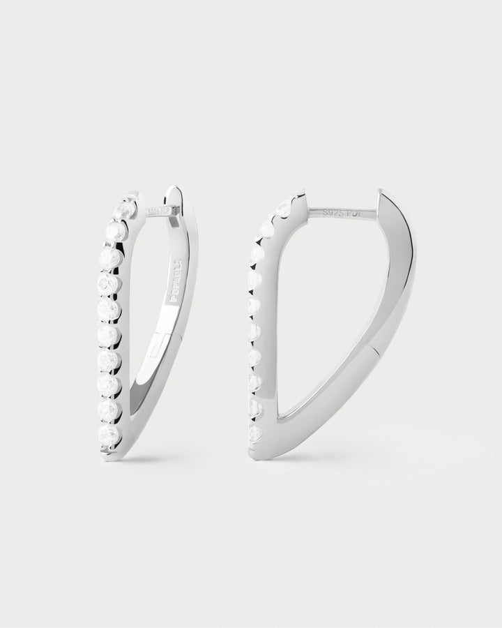 PDPAOLA Silver Gloss Hoop Earrings - MococoPDPAOLAAR02-G27-UEarrings
