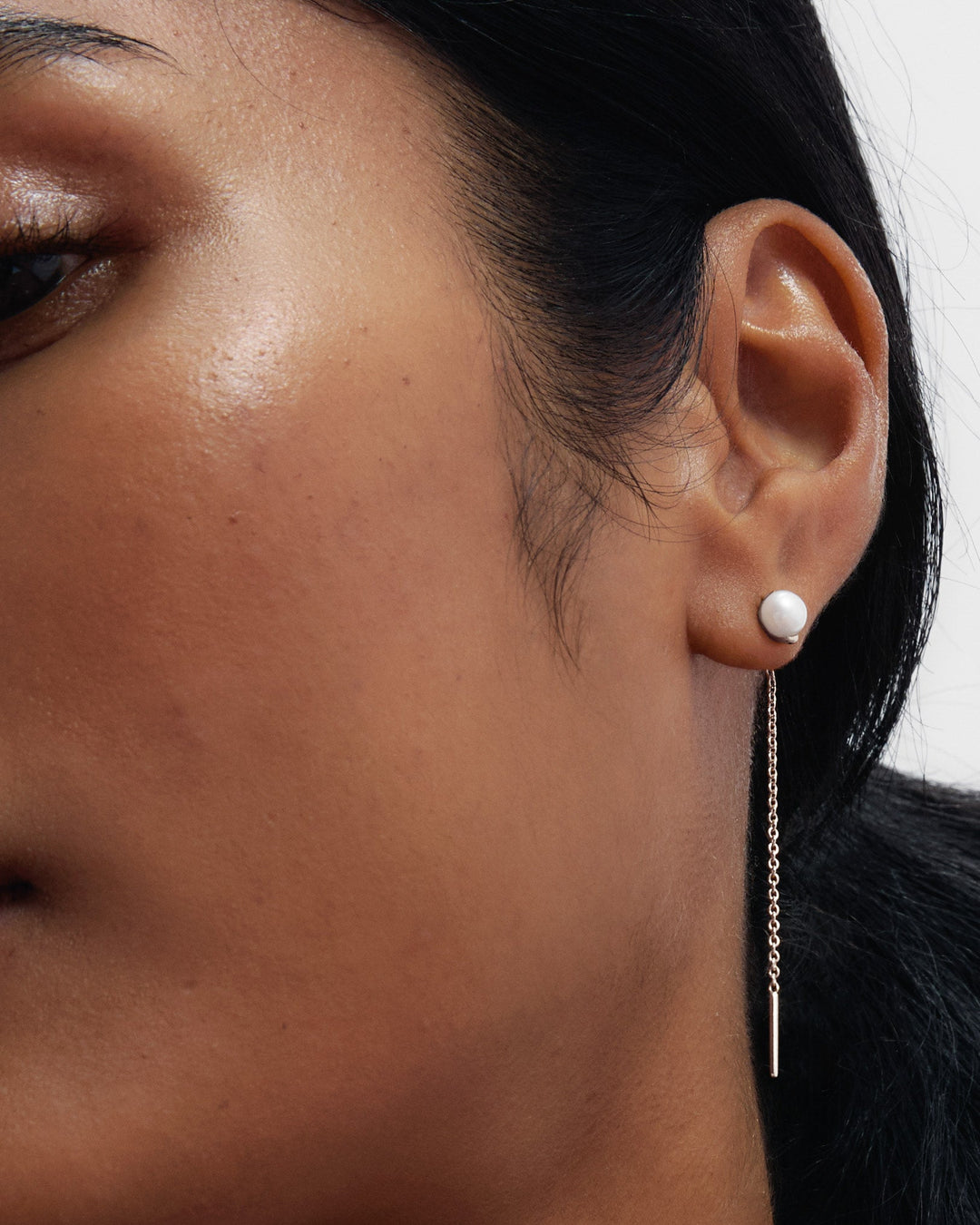 PDPAOLA Silver La Perla Lyra Pearl Drop Earrings - MococoPDPAOLAAR02-G57-UEarrings