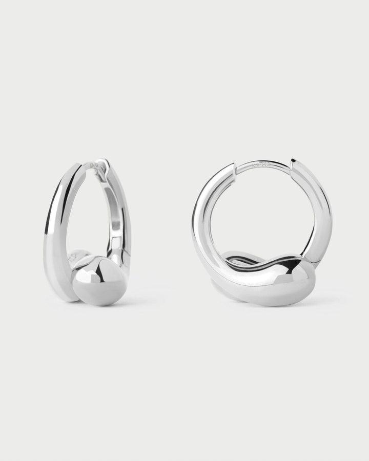 Pdpaola Silver Loop Hoop Earrings - MococoPDPAOLAAR02-C85-UEarrings