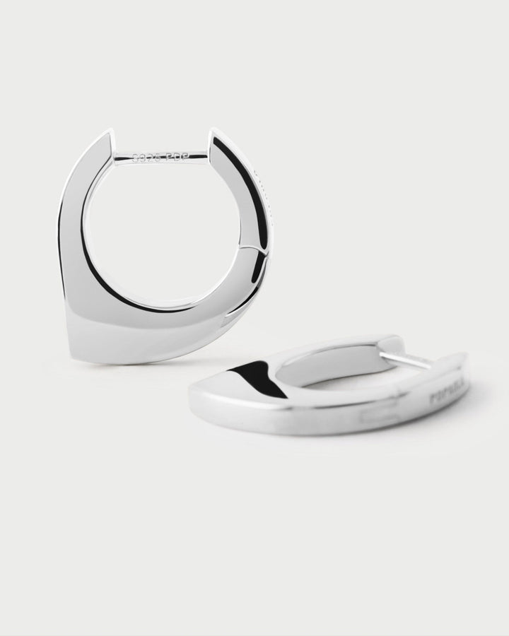 PDPAOLA Silver Oda Hoop Earrings - MococoPDPAOLAAR02-G20-U8435511768996Earrings