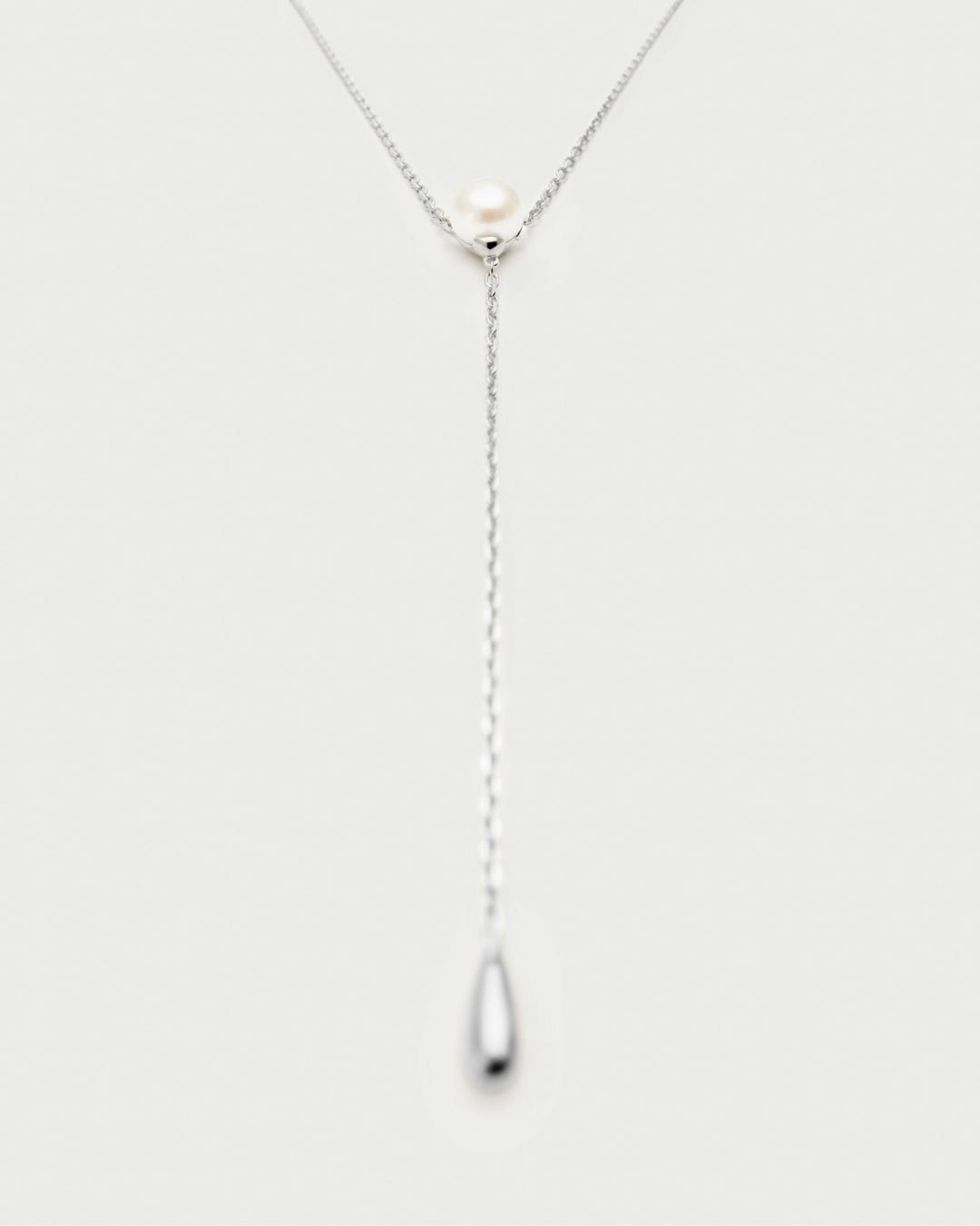 PDPAOLA Silver Pearl Stella Adjustable Chain Necklace - MococoPDPAOLACO02-C30-UNecklaces