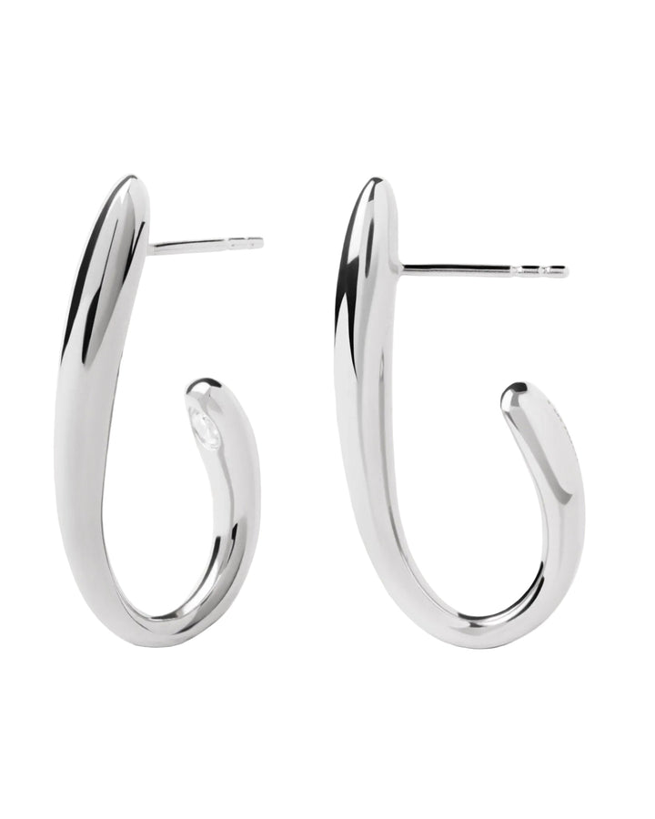 PDPAOLA Silver Volta Hoop Earrings - MococoPDPAOLAAR02-D98-UEarrings