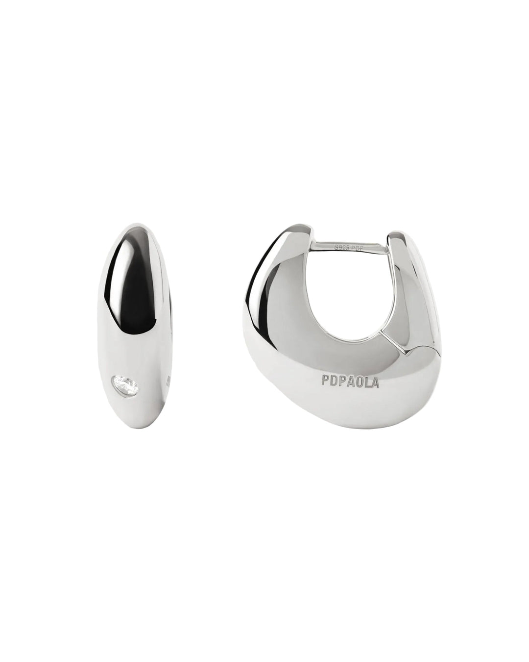 Pdpaola Silver Wave Hoops Earrings - MococoPDPAOLAAR02-F60-UEarrings