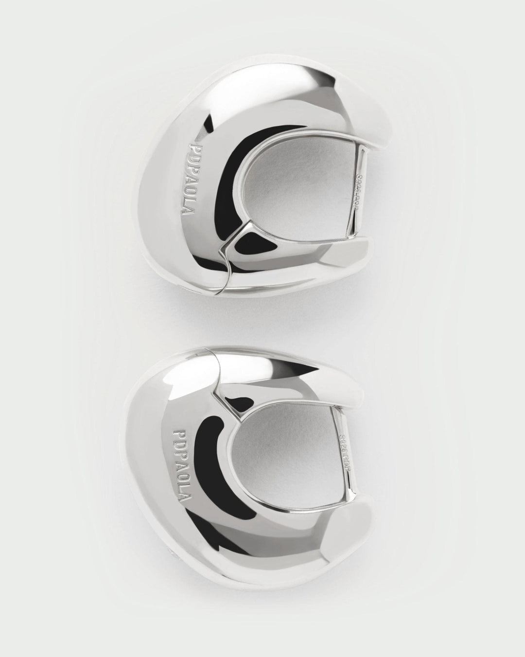 Pdpaola Silver Wave Hoops Earrings - MococoPDPAOLAAR02-F60-UEarrings