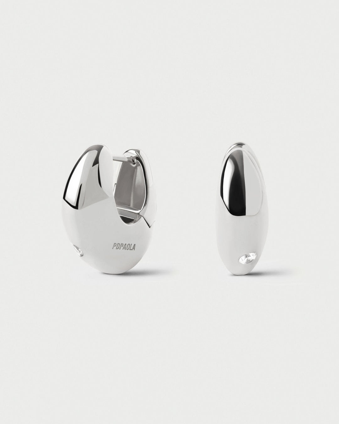 Pdpaola Silver Wave Hoops Earrings - MococoPDPAOLAAR02-F60-UEarrings
