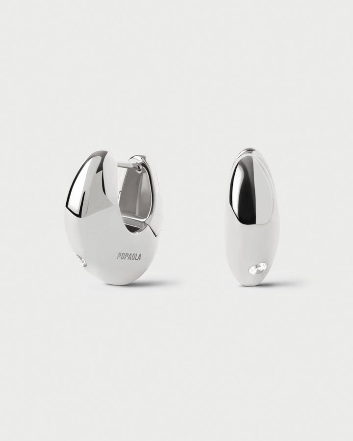 Pdpaola Silver Wave Hoops Earrings - MococoPDPAOLAAR02-F60-UEarrings