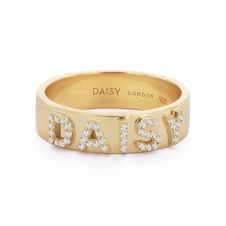 Daisy Personalised Crystal Ring