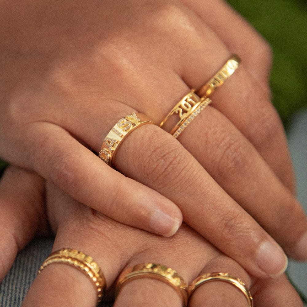 Daisy Personalised Crystal Ring