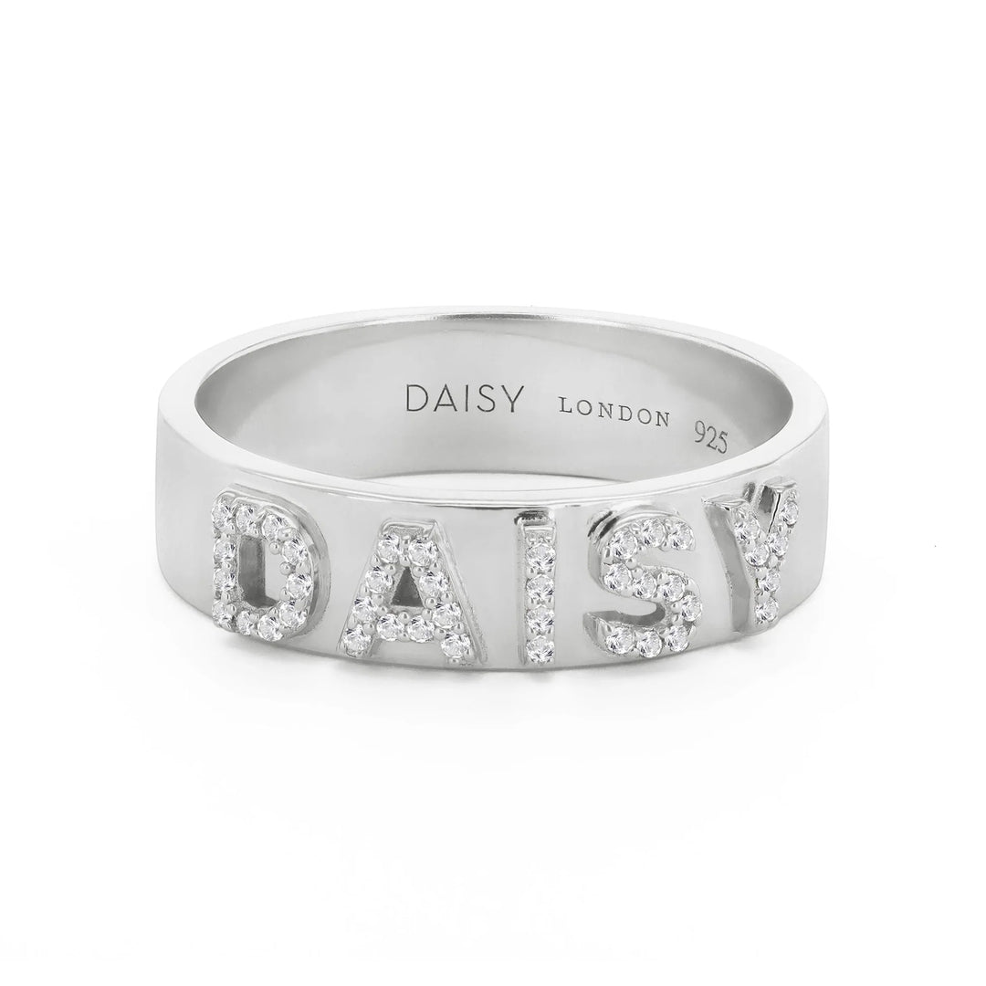 Daisy Personalised Crystal Ring