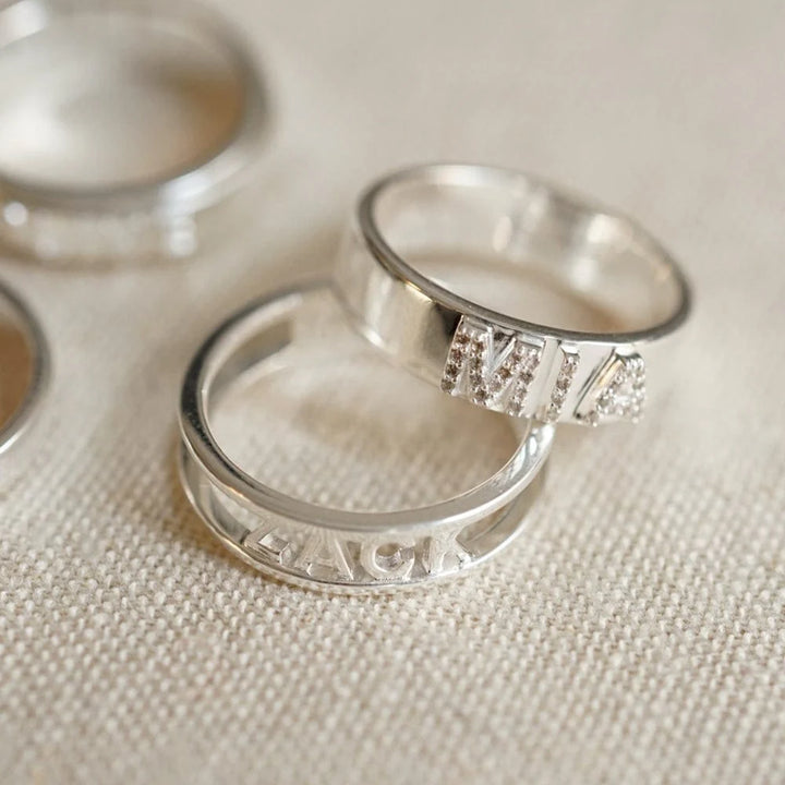 Daisy Personalised Crystal Ring