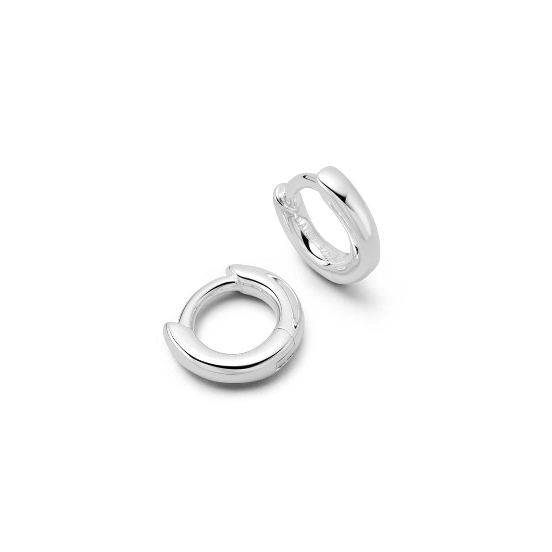 Polly Essential Elegant Sterling Silver Huggie Hoop Earrings for Everyday Wear
