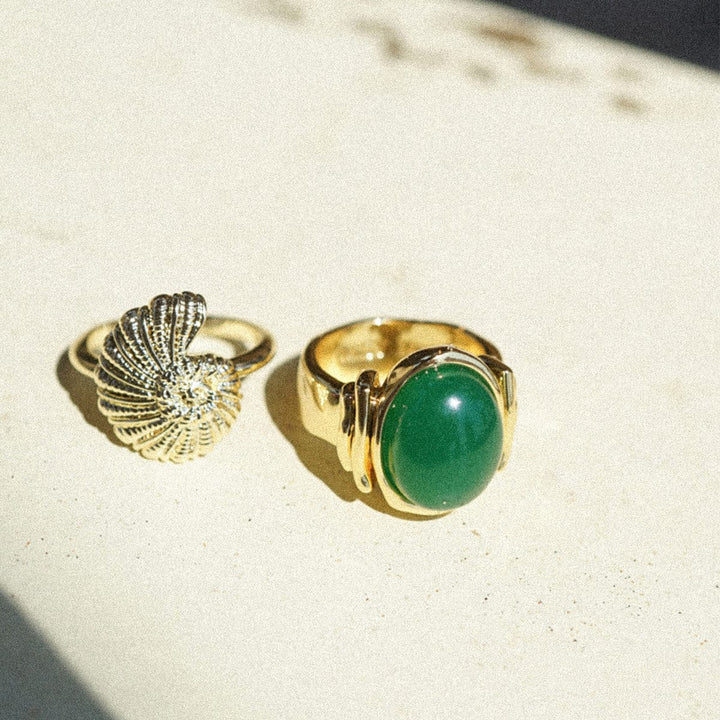 Daisy Polly Sayer Chunky Gemstone Ring