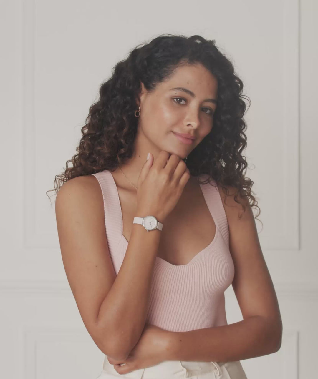 Olivia Burton Silver Ultra Slim Honeycomb Primrose Dial Watch
