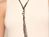 UNOde50 Silver Leather Necklace