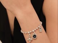 UNOde50 Sterling Silver/Gold-Plated Beads Bracelet