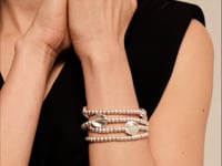 UNOde50 Brown Leather Three Strand Bracelet With Silver Details