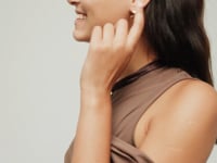 UNOde50 Small Heart Stud Earrings 18k Gold Plated
