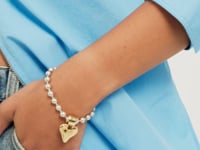 UNOde50 Beat Collection Bead Bracelet with Heart Detail