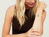 UNOde50 Beat Collection Leather Bracelet with Heart Detail White