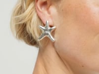 UNOde50 Arcadia Medium Starfish-Shaped Earrings Sterling Silver