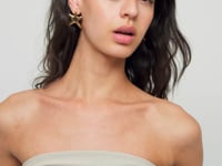 UNOde50 Medium Starfish-Shaped Earrings 18k Gold Plated