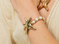 UNOde50 Bracelet with Pearls and Starfish 18k Gold Plated