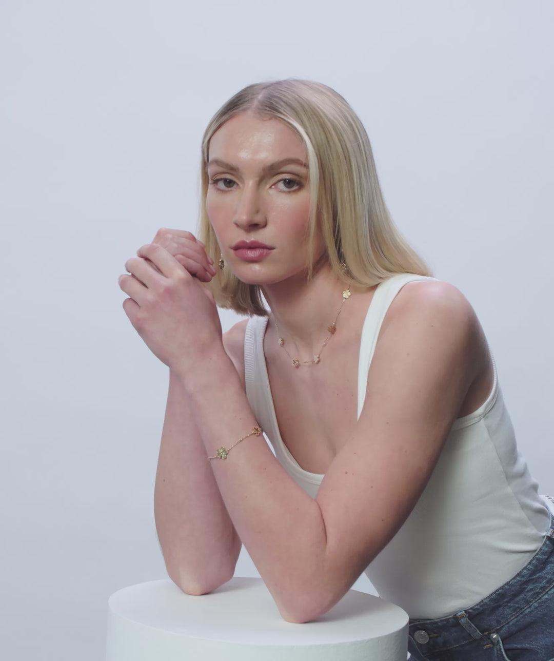 Olivia Burton Gold Anchor Link Stainless Steel Bracelet