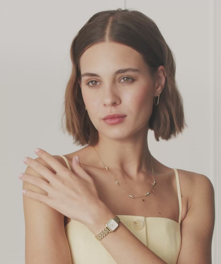 Olivia Burton Gold Grosvenor Mini Ivory Dial Watch