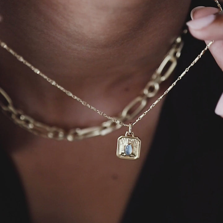 Daisy London Gold December Birthstone Necklace