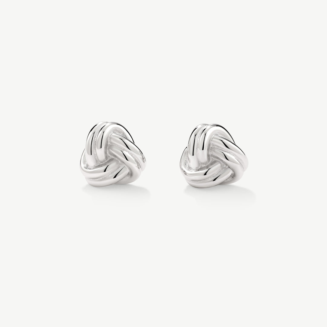 D.Louise Knots Stud Earrings Gold - Mococo
