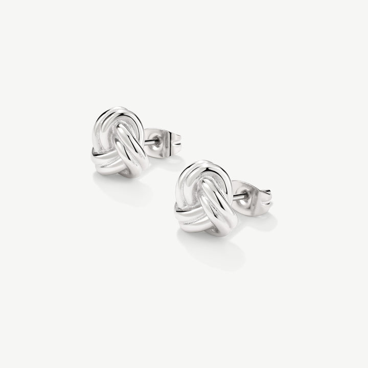 D.Louise Knots Stud Earrings Gold - Mococo