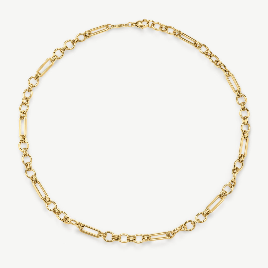 D.Louise Eternal Link Chain Necklace Gold - Mococo