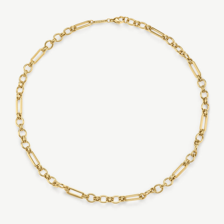 D.Louise Eternal Link Chain Necklace Gold - Mococo