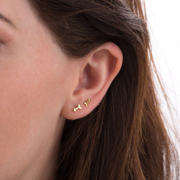Scream Pretty Gold and Silver Arrow Stud Earrings image 3