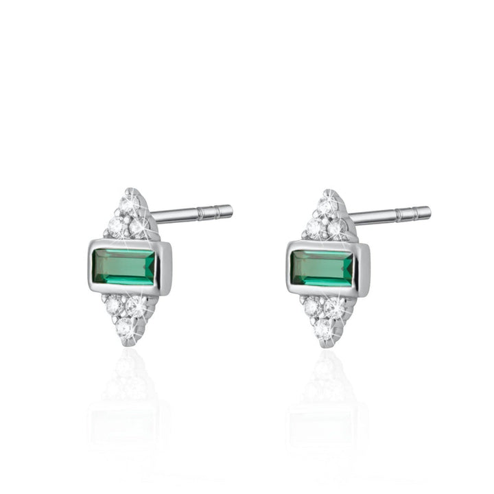Scream Pretty Gold and Silver Audrey Stud with Stones Earrings image 1