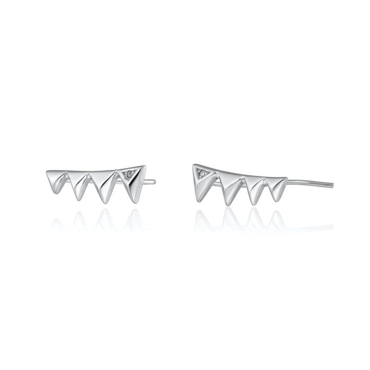 Scream Pretty Gold and Silver Rebel Ear Climber Earrings image 1