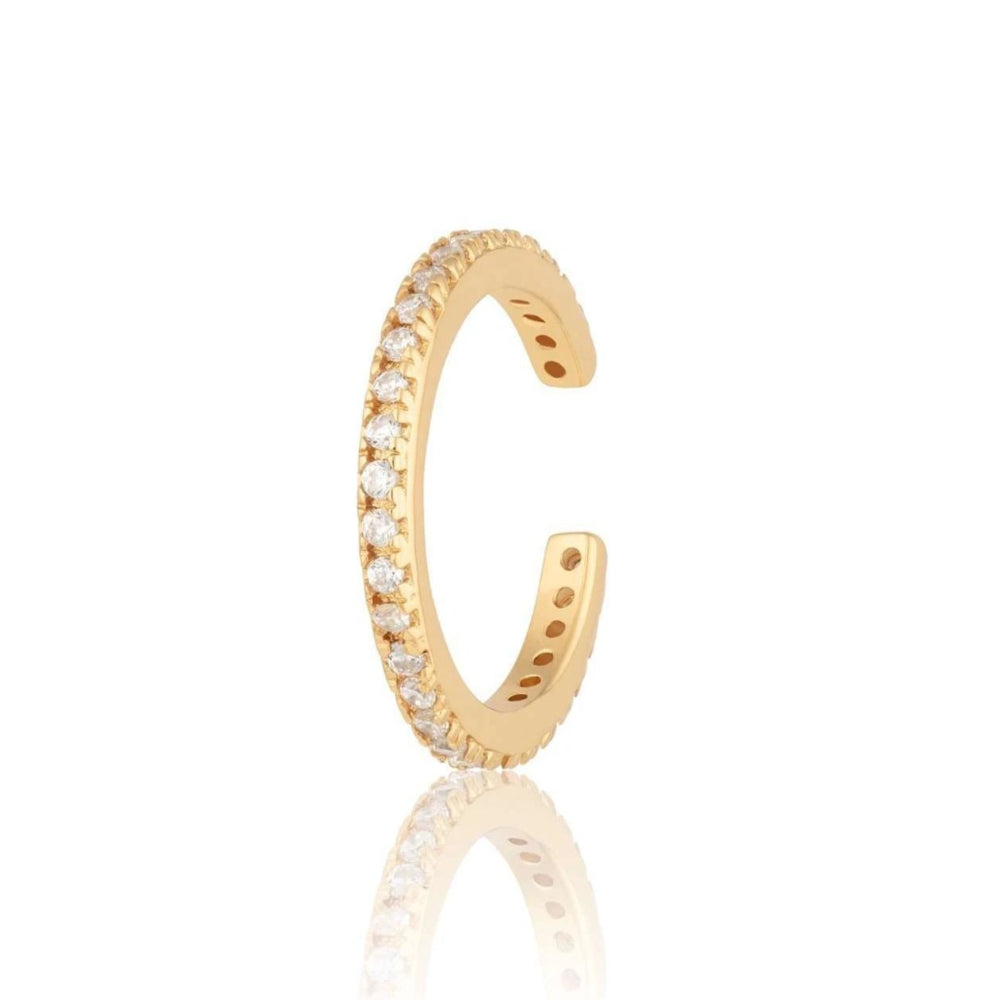 Scream Pretty Gold and Silver Slim Sparkling Single Ear Cuff image 1