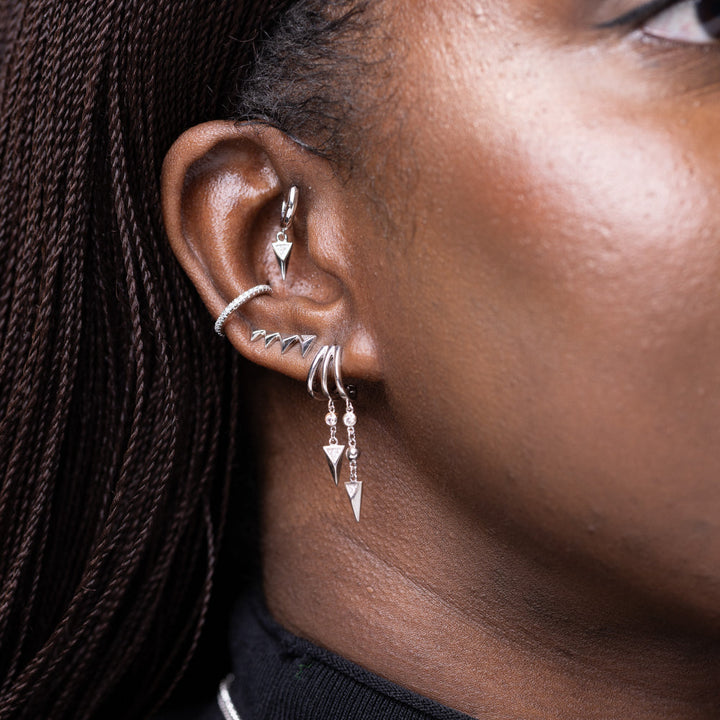 Scream Pretty Gold and Silver Slim Sparkling Single Ear Cuff image 3
