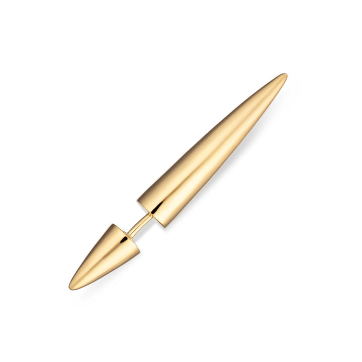 Scream Pretty Gold and Silver Spike Double Sided Stud Single Earrings image 1