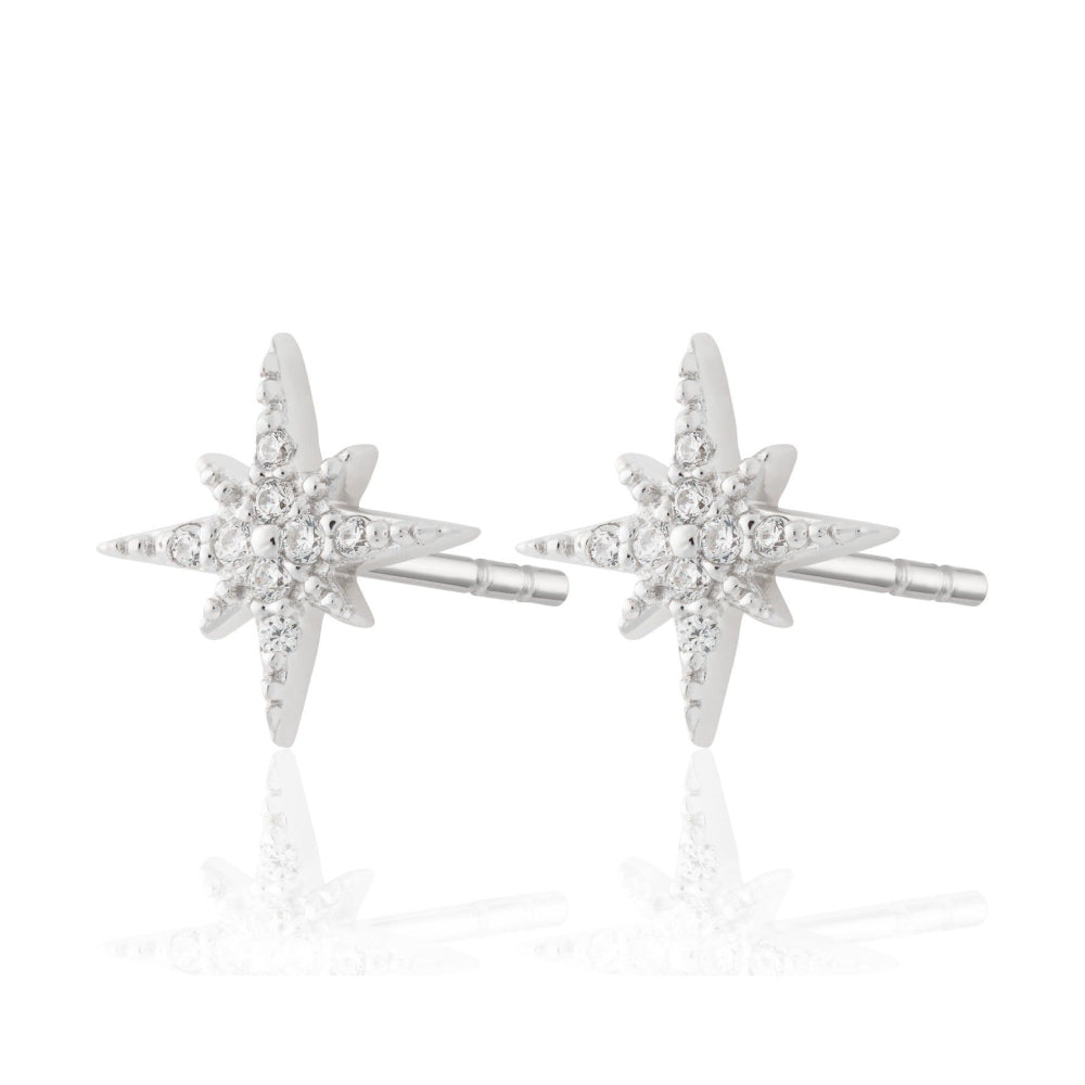 Scream Pretty Gold and Silver Starburst Stud Earrings image 1