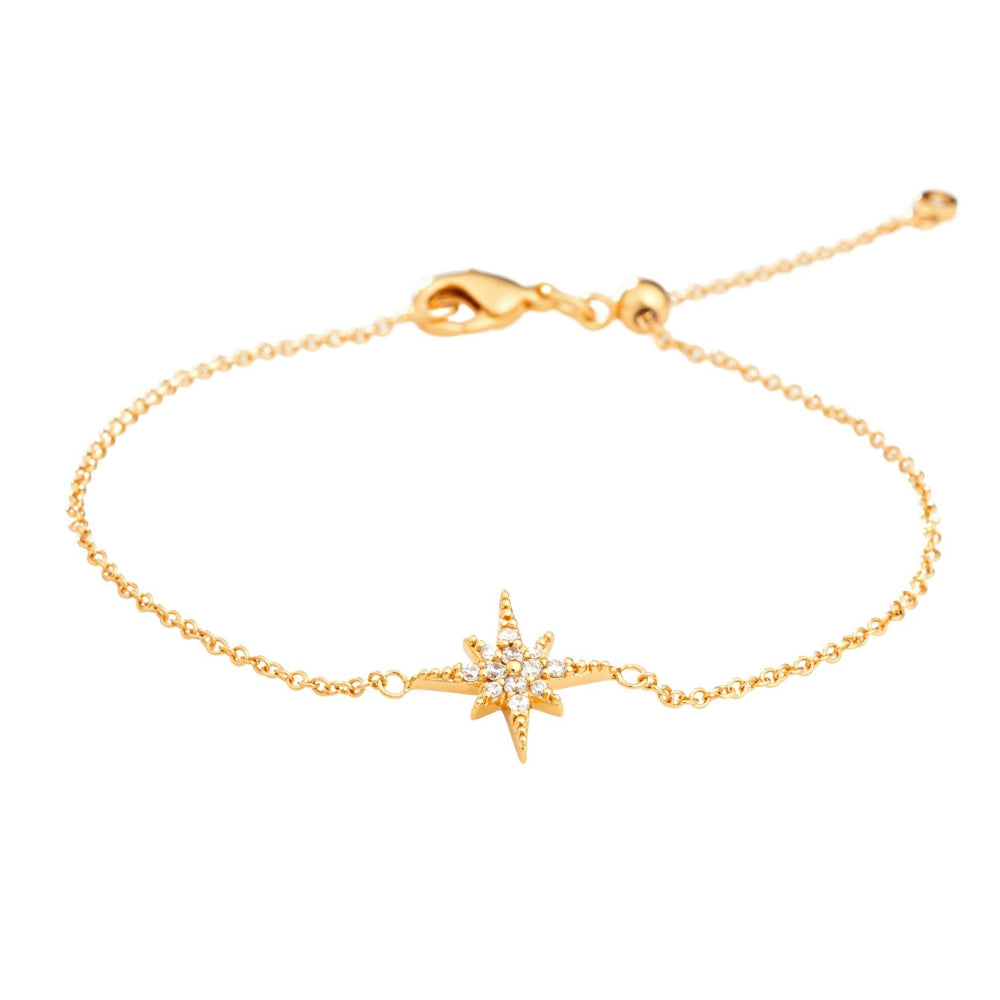 Scream Pretty Gold and Silver Starburst with Slider Clasp Bracelet image 1
