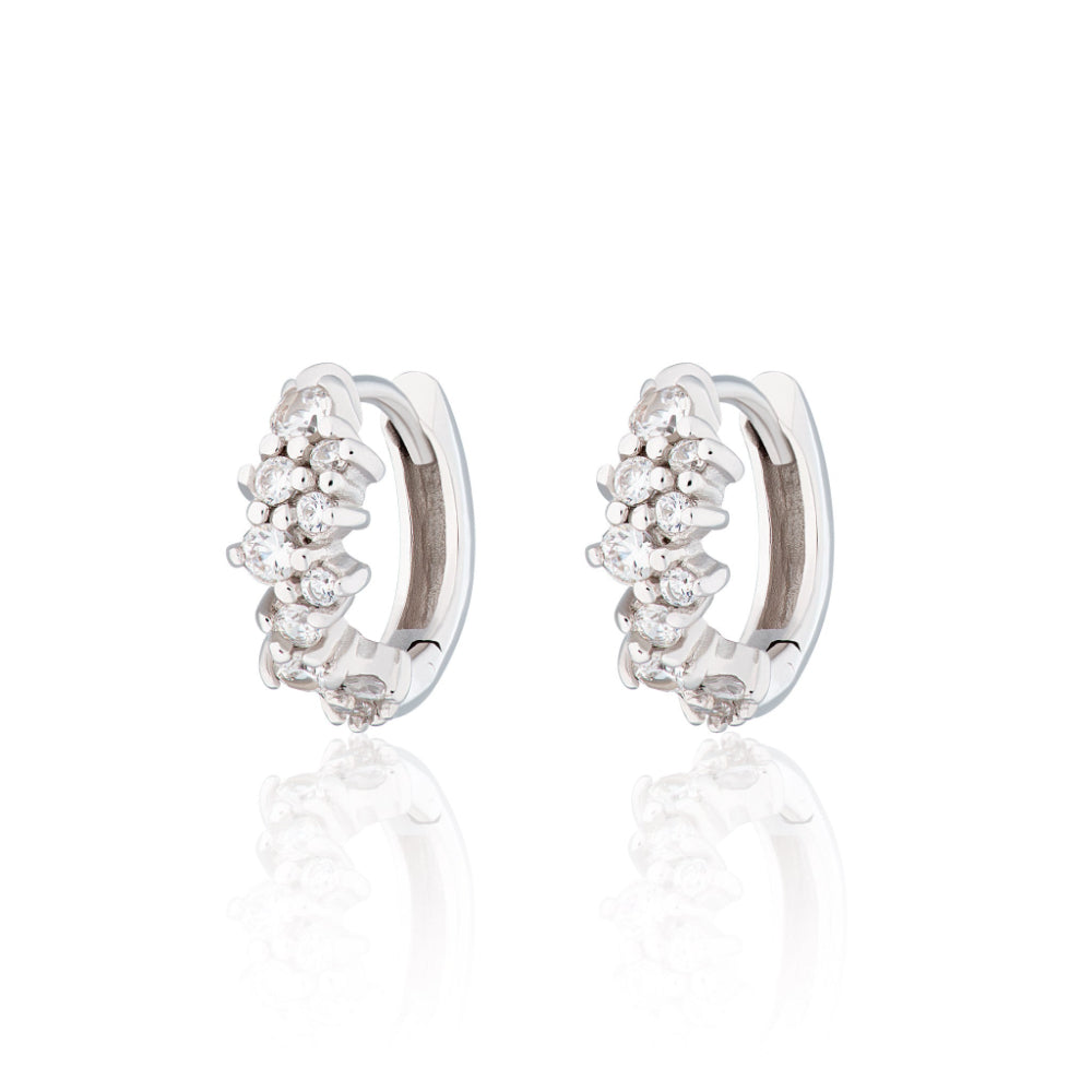 Scream Pretty Gold and Silver Stardust Huggie Earrings image 1