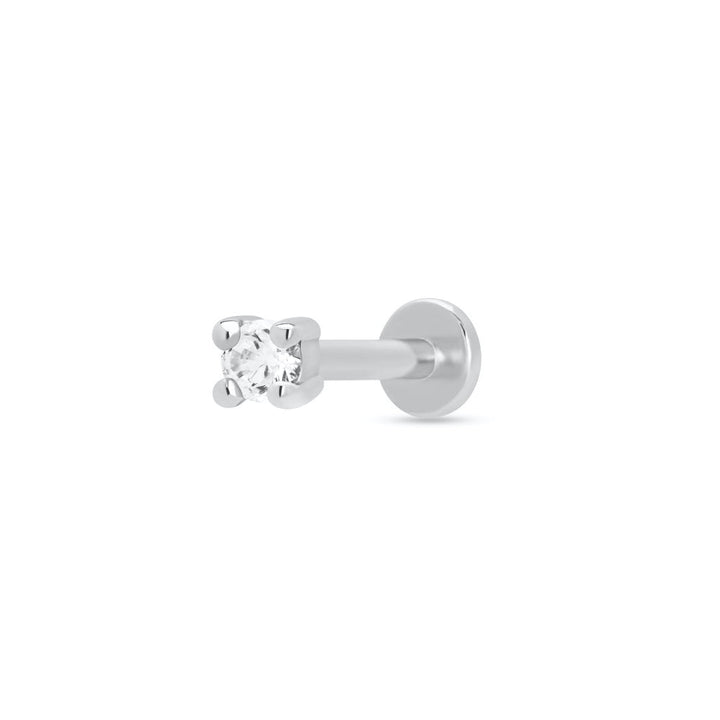 Scream Pretty Gold and Silver Stone Single Flat Back Earrings image