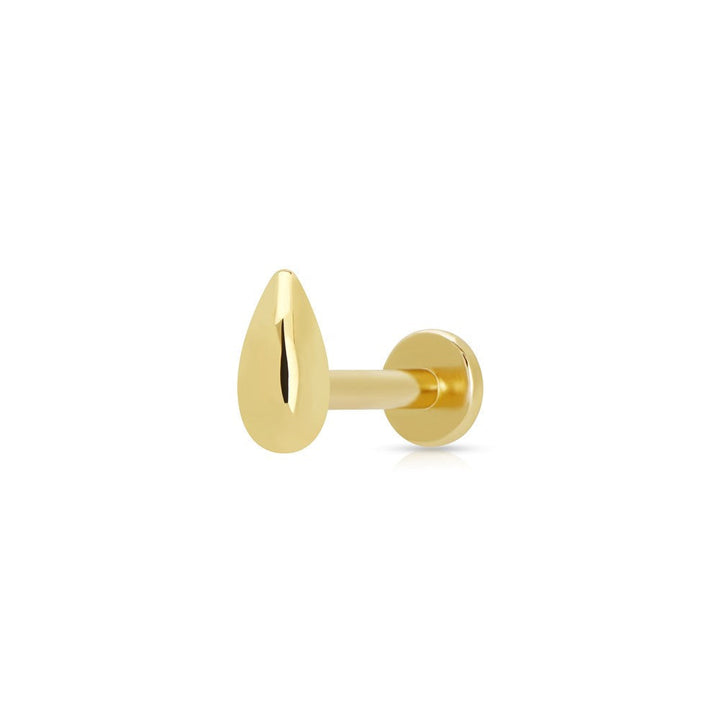Scream Pretty Gold and Silver Teardrop Single Flat Back Earrings image 1