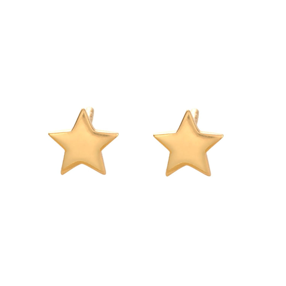 Scream Pretty Gold and Silver Tiny Star Stud Earrings image