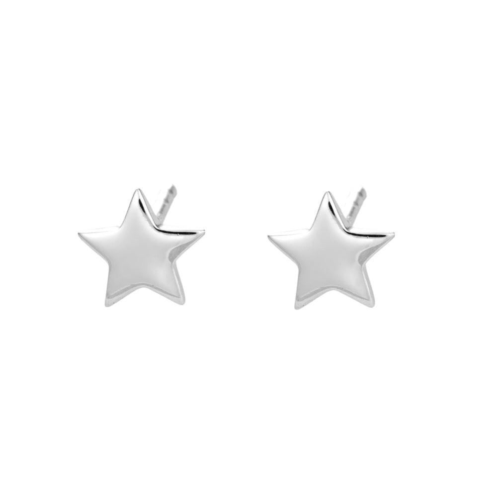 Scream Pretty Gold and Silver Tiny Star Stud Earrings image 1