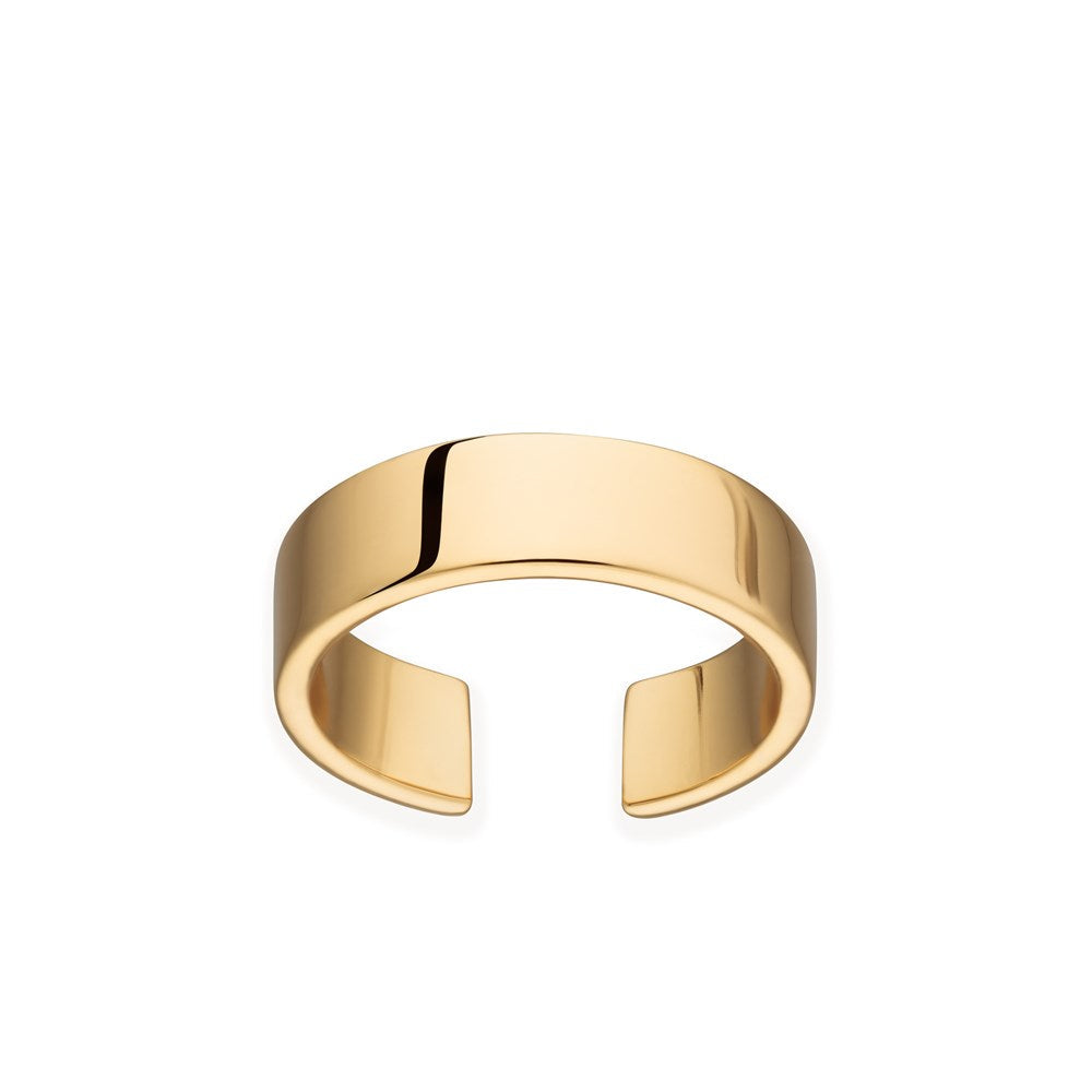 Scream Pretty Gold Wide Band Toe Ring image