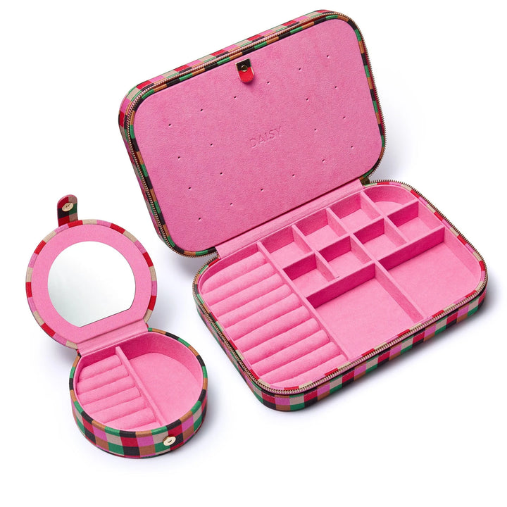 Daisy Shrimps Pink Jewellery Case Set